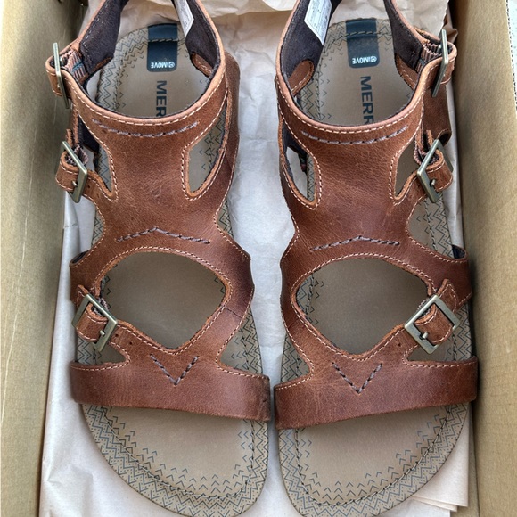 β¨NEWβ¨MERRELL LEATHER SANDALS - Picture 6 of 8